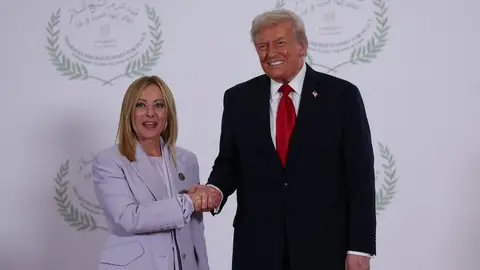 Trump junto a Meloni, archivo. Trump junto a Meloni, archivo.