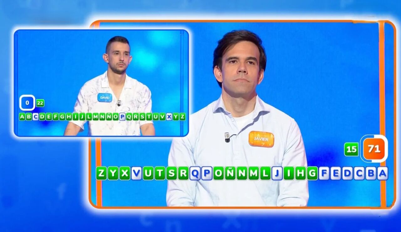 As&iacute; ha sido el primer AlaZ, con Javier y David: revive al completo la nueva prueba final de Pasapalabra