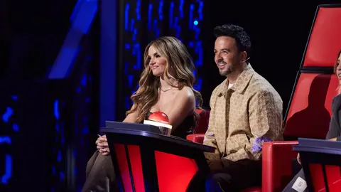 Melody y Luis Fonsi en La Voz Kids Melody y Luis Fonsi en La Voz Kids