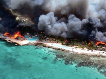 Momento del incendio
