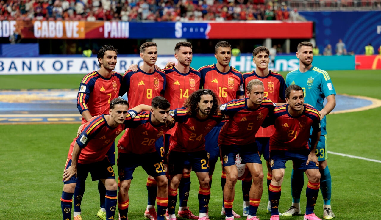 La Selecci&oacute;n Espa&ntilde;ola en el partido ante Cabo Verde