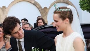 Alberto Mencos y Ana Domecq ya convertidos en marido y mujer