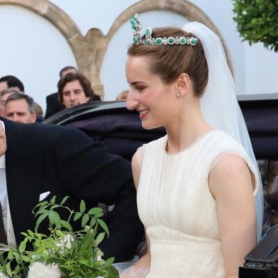 Alberto Mencos y Ana Domecq ya convertidos en marido y mujer