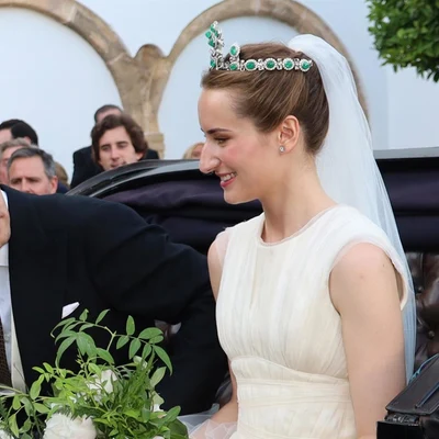 Alberto Mencos y Ana Domecq ya convertidos en marido y mujer