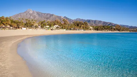 Imagen de una playa de Málaga Imagen de una playa de Málaga