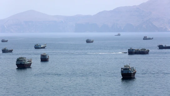 Iran says closed Hormuz Strait due to U.S., Israeli violations of peace MoU Irans Mehr news agency KHASAB, June 20, 2026 -- This photo taken on June 20, 2026 shows the Strait of Hormuz near Khasab, a small town in northern Oman.,Image: 1111433575, License: Rights-managed, Restrictions: , Model Release: no , Credit line: Wen Xinnian / Xinhua News / Europa Press Editorial licence valid only for Spain and 3 MONTHS from the date of the image, then delete it from your archive. For non-editorial and non-licensed use, please contact EUROPA PRESS. Wen Xinnian / Xinhua News / Europa Press / Cont...