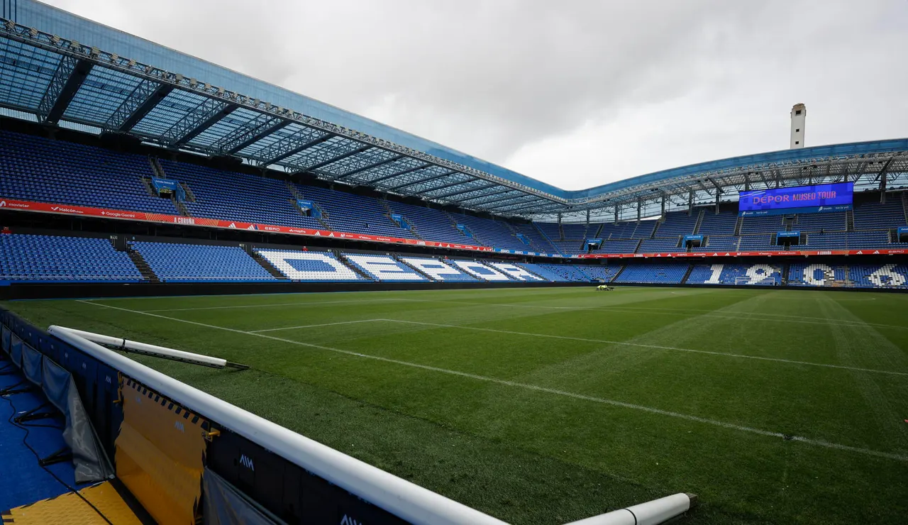 El Estadio de Riazor, en A Coruña