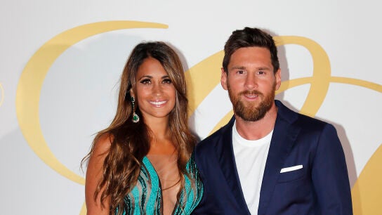 Antonela y Leo Messi