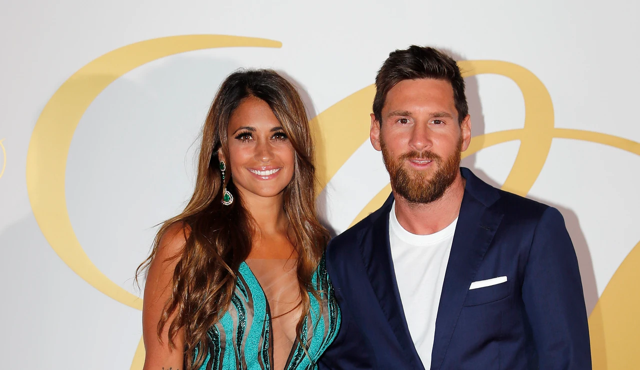 Antonela y Leo Messi