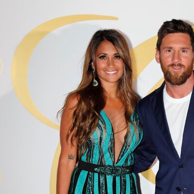 Antonela y Leo Messi