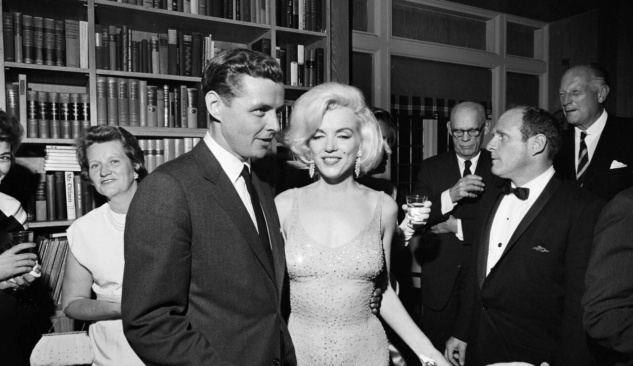 Marilyn Monroe en el 45 cum plea&ntilde;os de John F. Kennedy en 1962