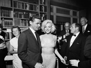 Marilyn Monroe en el 45 cum plea&ntilde;os de John F. Kennedy en 1962