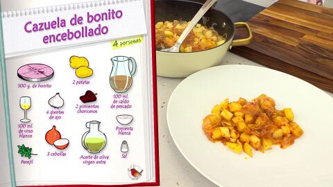 Ingredientes Cazuela de bonito encebollado