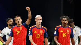 Mikel Oyarzabal celebra su gol a Arabia Saudí Mikel Oyarzabal celebra su gol a Arabia Saudí