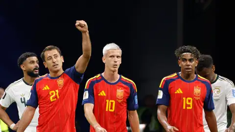 Mikel Oyarzabal celebra su gol a Arabia Saudí Mikel Oyarzabal celebra su gol a Arabia Saudí