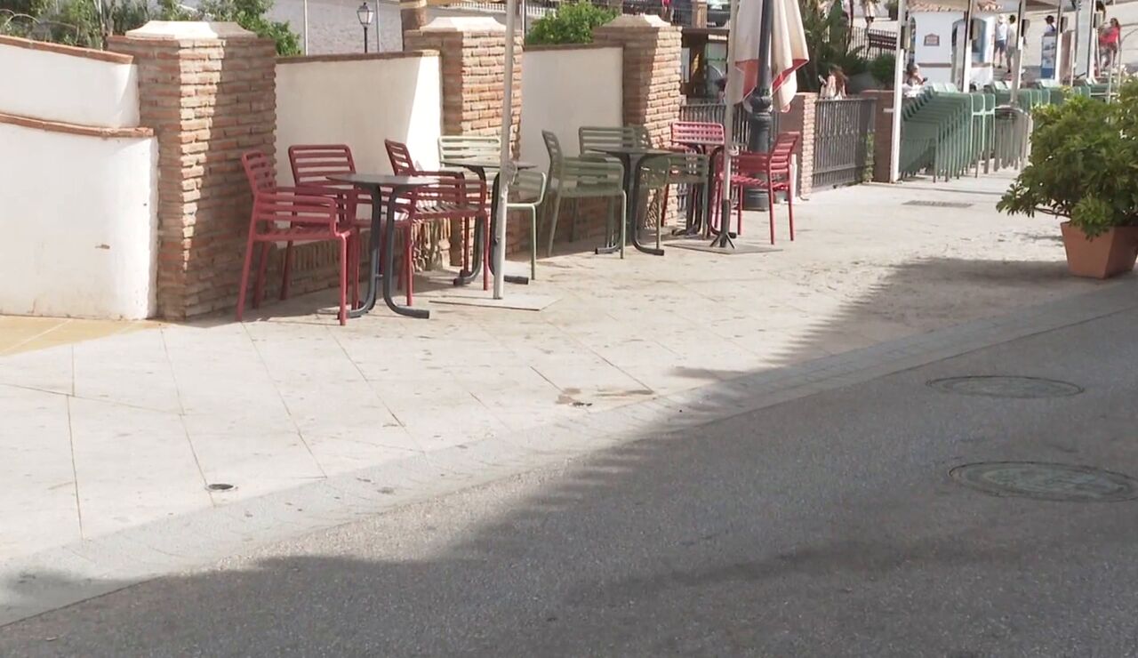 La terraza del atropello de M&aacute;laga