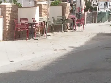 La terraza del atropello de Málaga La terraza del atropello de Málaga