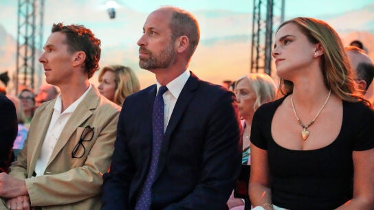 Benedict Cumberbatch, el pr&iacute;ncipe Guillermo y Emma Watson