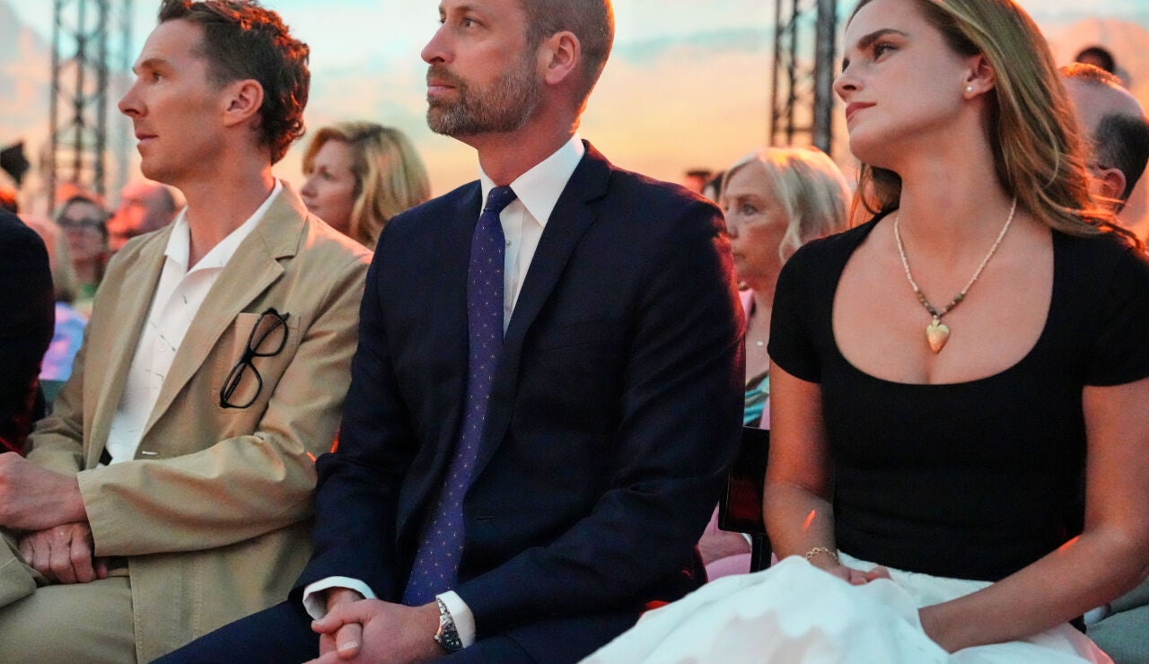 Benedict Cumberbatch, el pr&iacute;ncipe Guillermo y Emma Watson