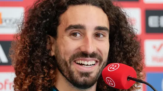 Marc Cucurella en rueda de prensa Marc Cucurella en rueda de prensa