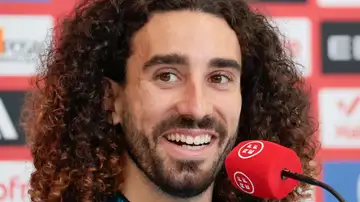Marc Cucurella en rueda de prensa Marc Cucurella en rueda de prensa