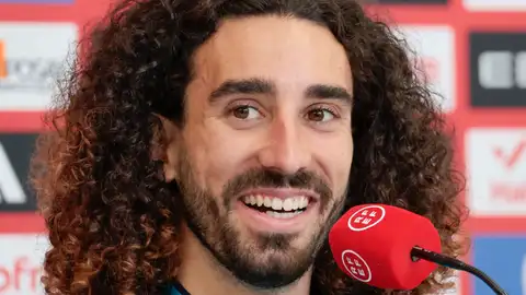 Marc Cucurella en rueda de prensa Marc Cucurella en rueda de prensa