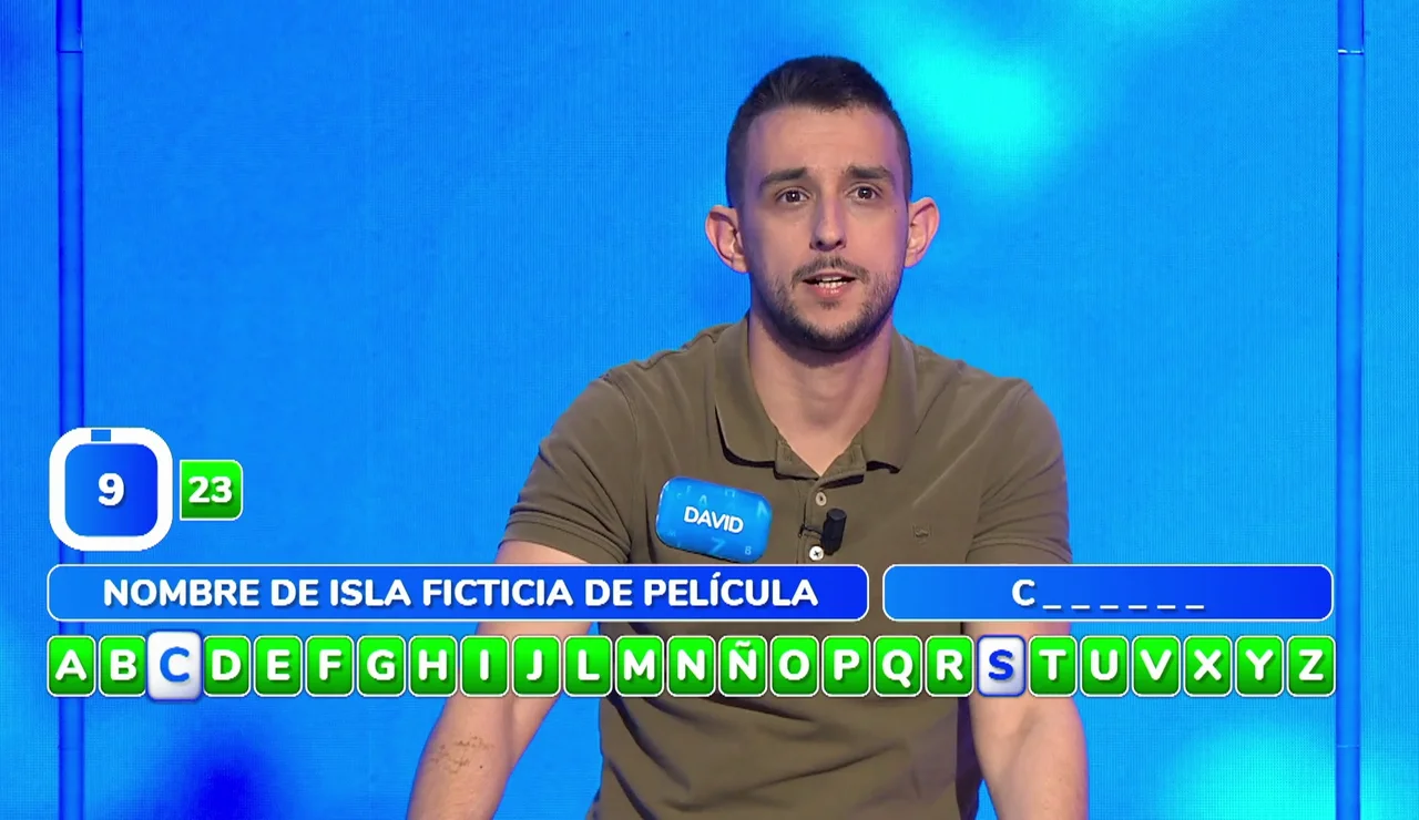 David rentabiliza sus letras extra en AlaZ y se lo pone difícil a Javier: ¡a dos del bote de Pasapalabra!