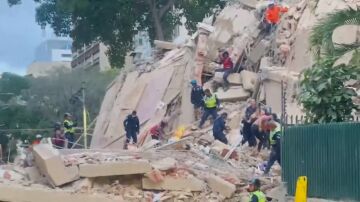 Edificio derrumbado tras el terremoto en Venezuela