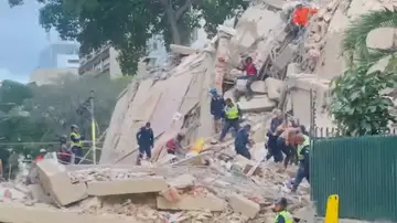 Edificio derrumbado tras el terremoto en Venezuela Edificio derrumbado tras el terremoto en Venezuela