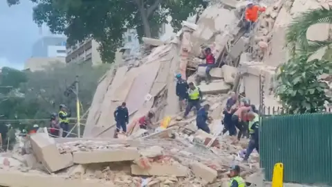 Edificio derrumbado tras el terremoto en Venezuela Antena 3 Noticias