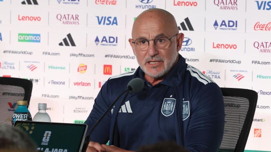Luis de la Fuente en rueda de prensa