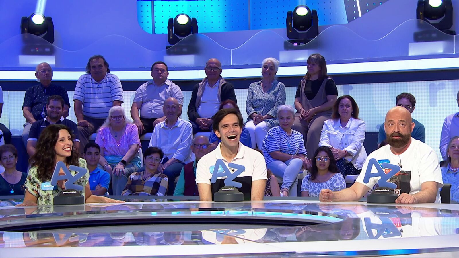 El “bonus track” de Javier en Pasapalabra: canta ‘Nessun dorma’ con Goyo Jiménez y Marta González de Vega 