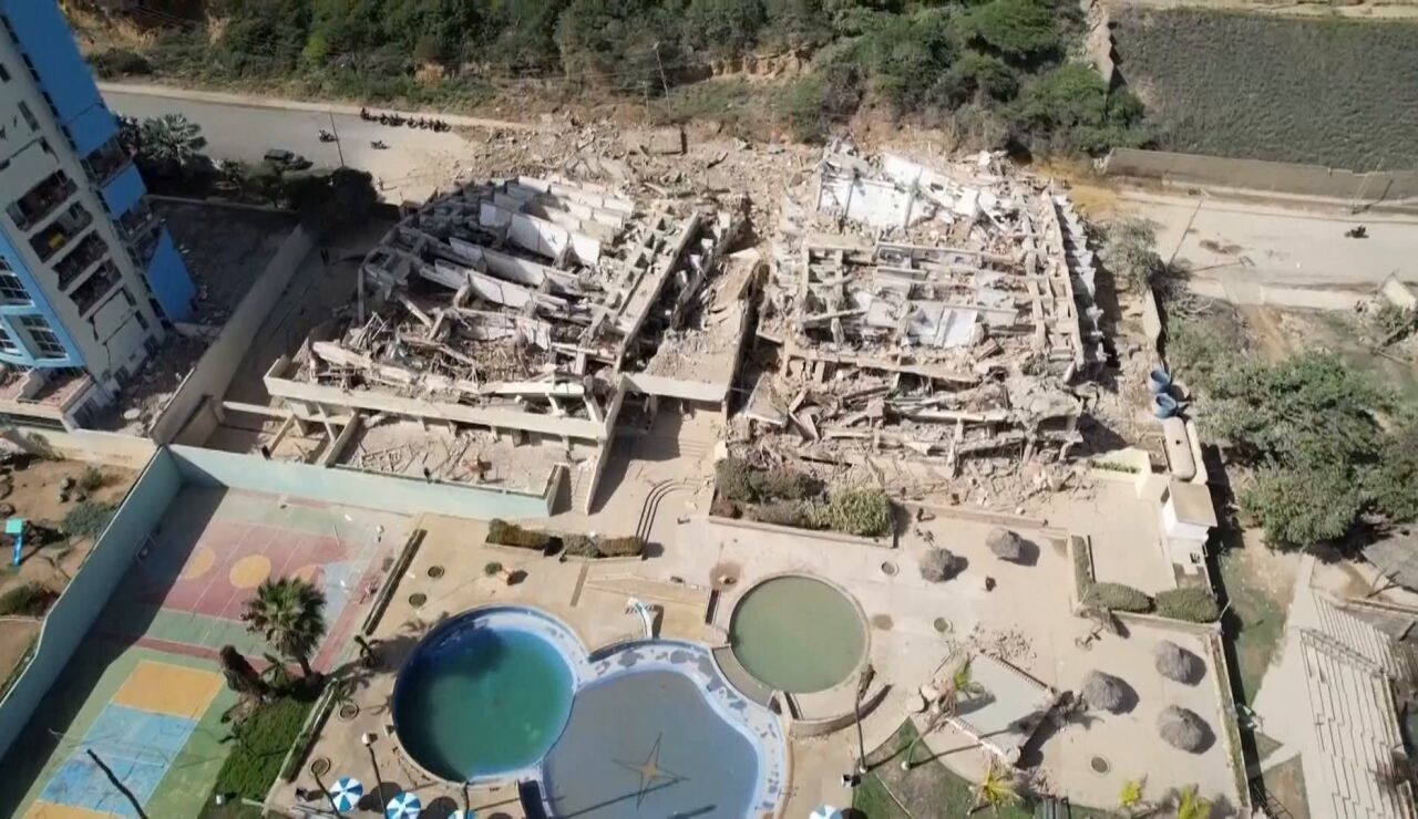 Imagen desde el cielo de las consecuencias de los terremotos en Venezuela 