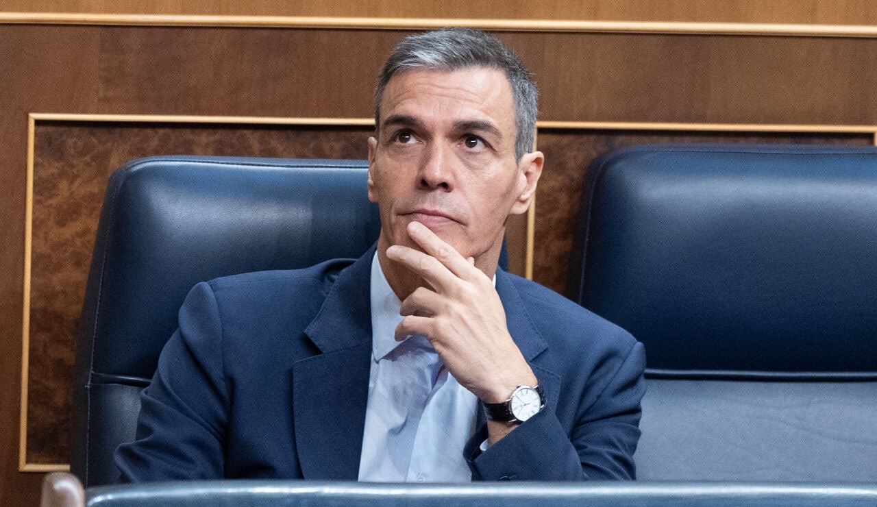El presidente del Gobierno, Pedro S&aacute;nchez, durante una sesi&oacute;n plenaria en el Congreso de los Diputados