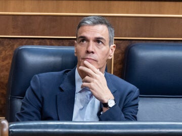El presidente del Gobierno, Pedro S&aacute;nchez, durante una sesi&oacute;n plenaria en el Congreso de los Diputados