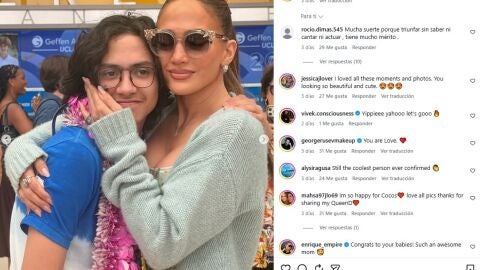 Jennifer Lopez y su hijo Max