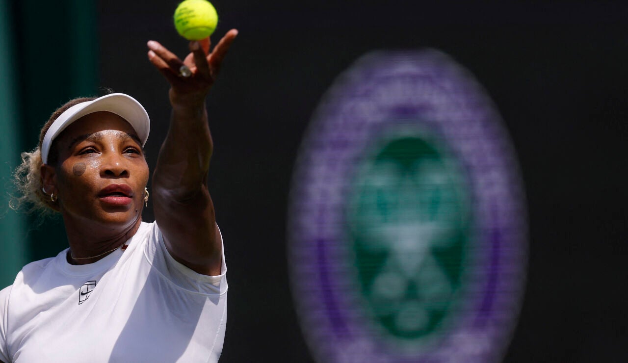 Serena Wiliams, en las instalaciones del All England Club