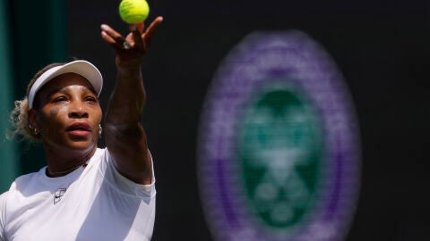 Serena Wiliams, en las instalaciones del All England Club