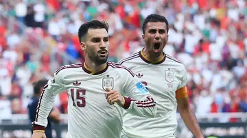 Álex Baena celebra su gol ante Uruguay en fase de grupos Álex Baena celebra su gol ante Uruguay en fase de grupos