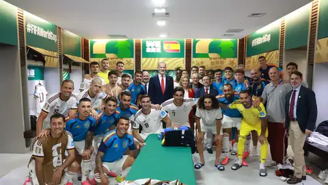 El rey Felipe VI con la selección española en el Mundial El rey Felipe VI con la selección española en el Mundial