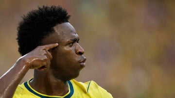 Vin&iacute;cius en el partido contra Escocia en el Mundial