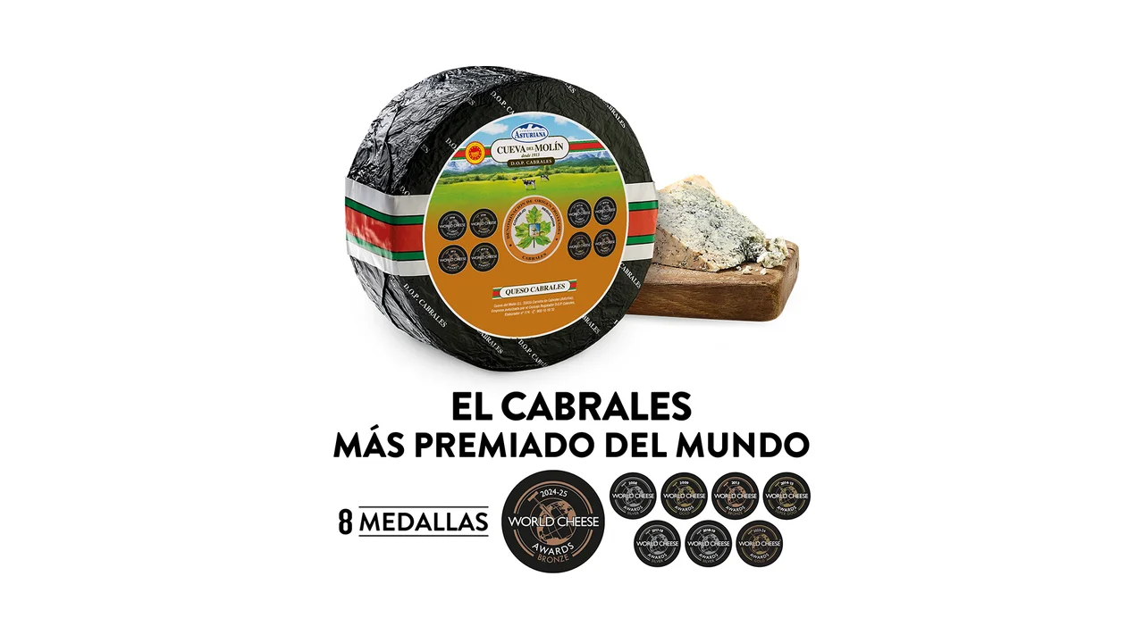 El Cabrales de Central Lechera Asturiana, el queso azul más premiado del mundo