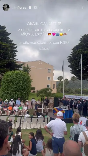 Laura Matamoros a través de sus storys de instagram Laura Matamoros a través de sus storys de instagram