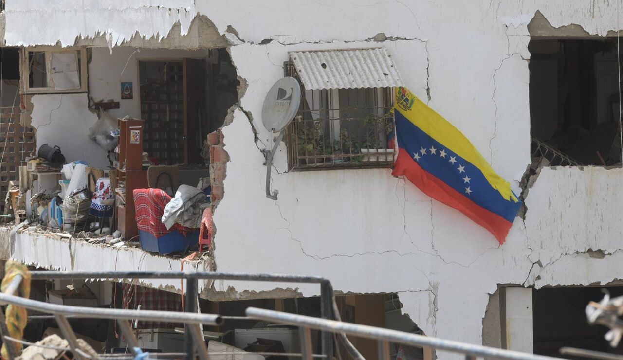 Imagen de los destrozos tras los se&iacute;smos