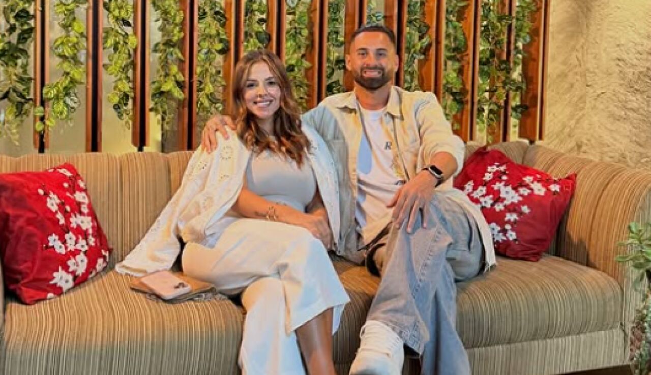 Lucas Trejo, junto a su esposa Yanina Maranella