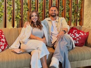 Lucas Trejo, junto a su esposa Yanina Maranella