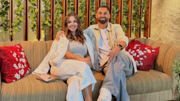 Lucas Trejo, junto a su esposa Yanina Maranella