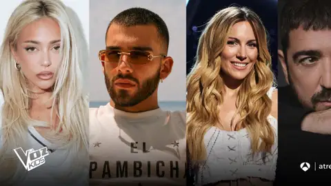 Manuel Turizo regresa a La Voz Kids junto a Ana Mena, Edurne y Antonio Orozco como coaches de la próxima edición Manuel Turizo regresa a La Voz Kids junto a Ana Mena, Edurne y Antonio Orozco como coaches de la próxima edición