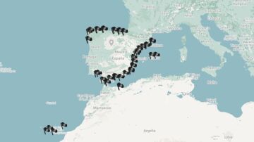 Mapa banderas negras