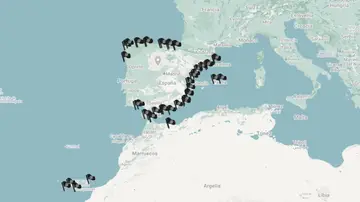 Mapa banderas negras Mapa banderas negras